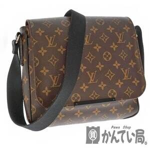 Louis Vuitton District Monogram Macassar Brown Shoulder Bag Brown Black